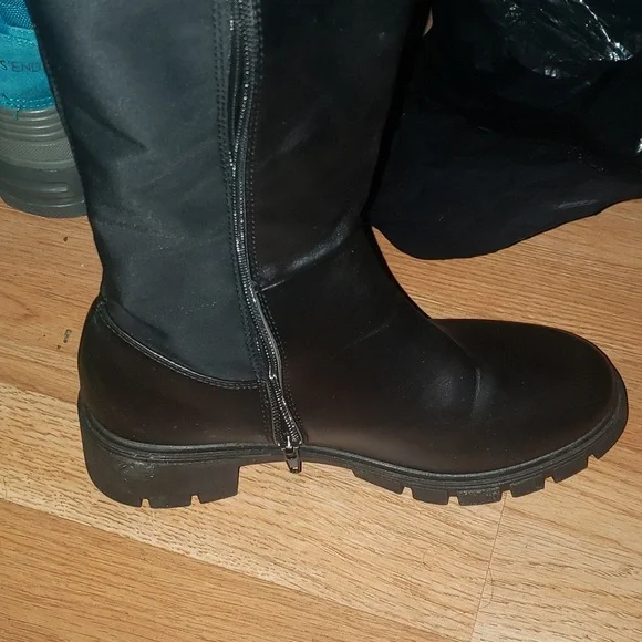 NWOT black over knee boots womens size 9 , fashion - Picture 5 of 8